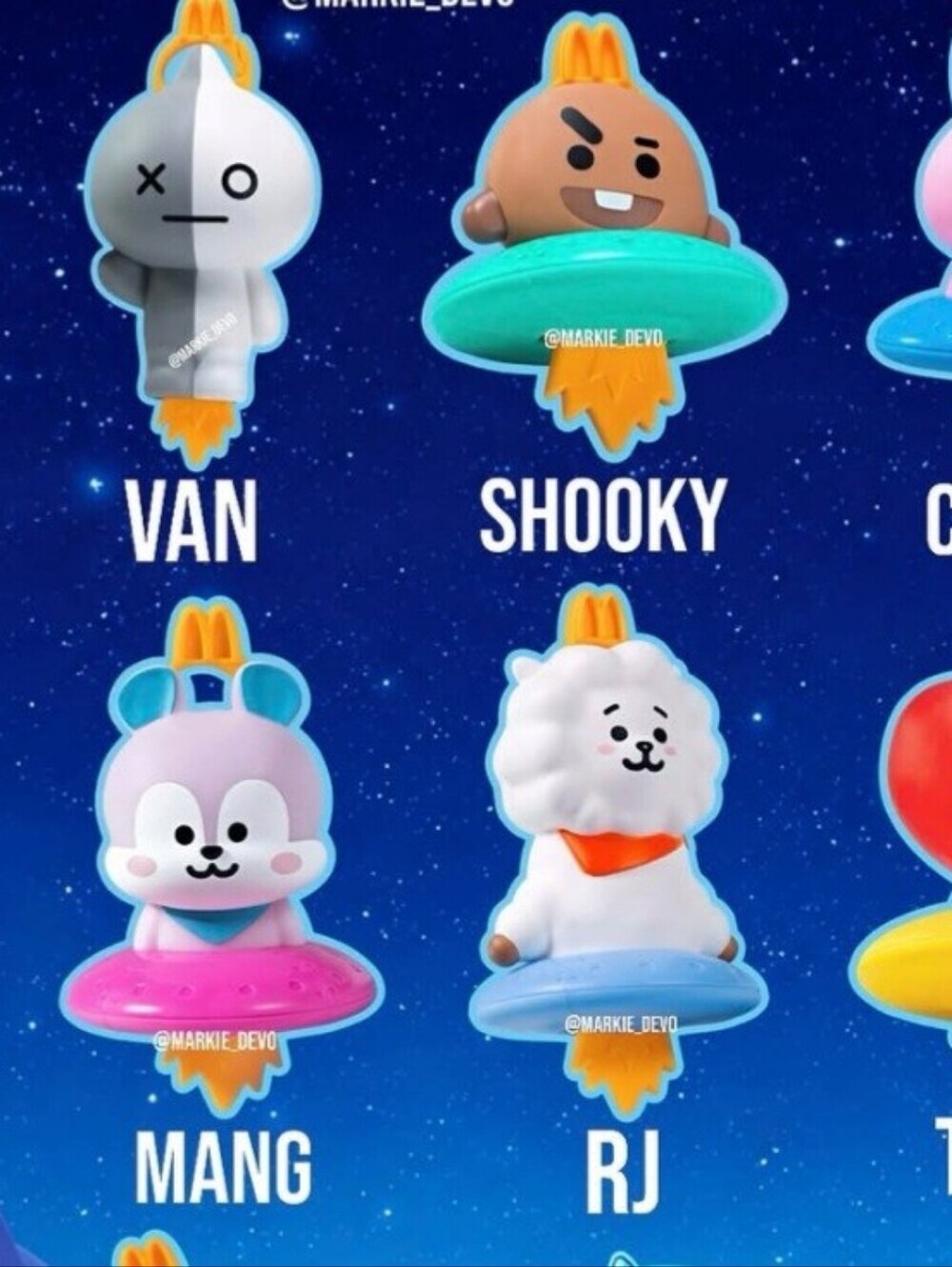 RJ BT21 MCDONALD TOY